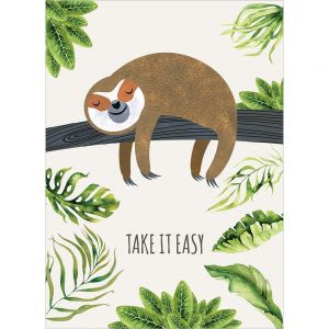 Get Well Greeting Card - Sloth Slow Lane