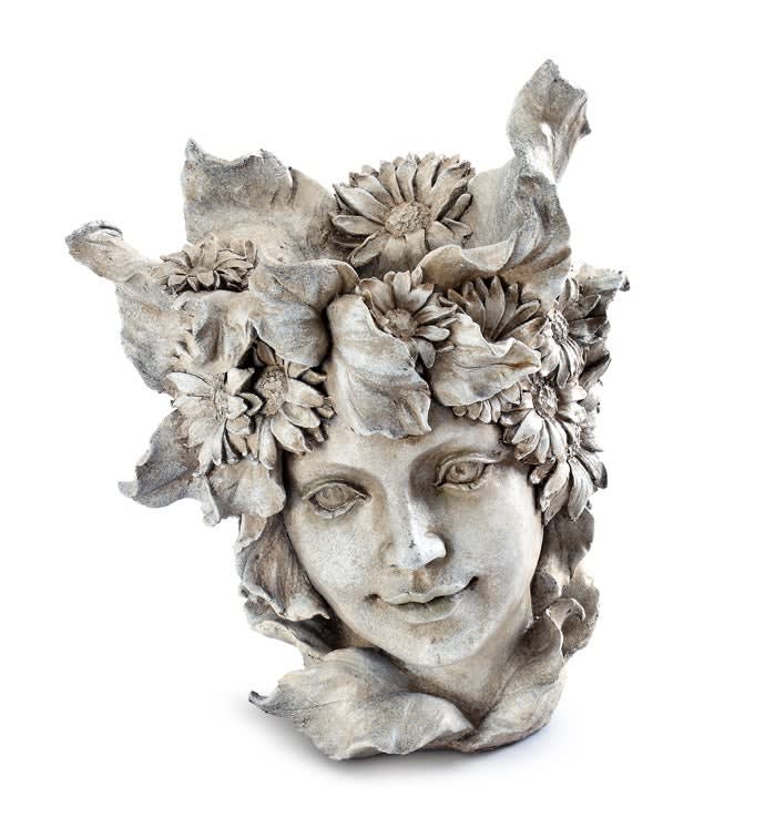 Garden Fairy Head Planter