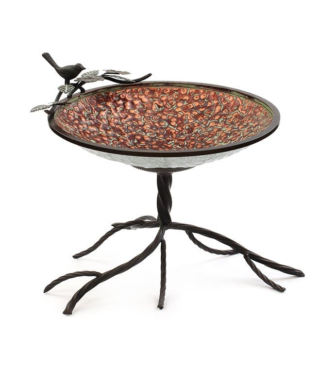 Copper Table Bird Bath