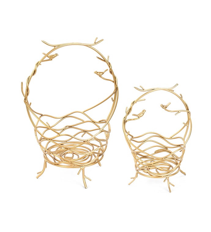 Gold Nest Tables Basket