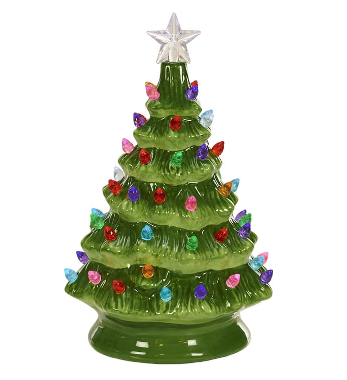 LED Christmas Tree Flower Delivery Kokomo IN - Banner Flower House