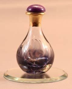 Violet Tear Bottle with Mirror