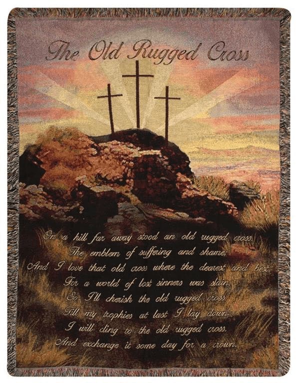 Old Rugged Cross Tapestry Throw