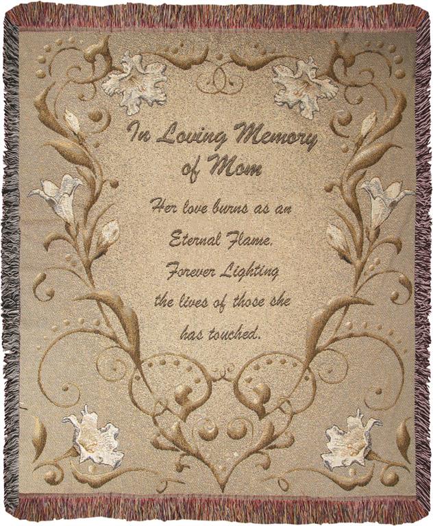 In Loving Memory of Mom Tapestry Throw