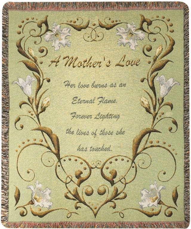 A Mother's Love Tapestry Throw