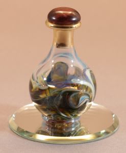 Olive Marble Tear Bottle with Mirror