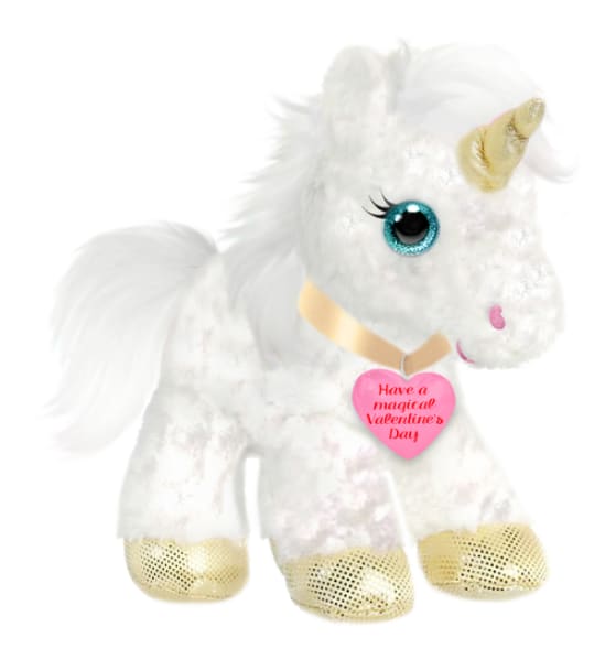 White Unicorn 10" Plush