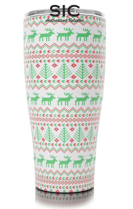 30 oz Christmas Sweater SIC (Seriously Ice Cold) Tumbler