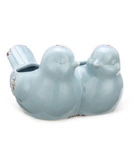 Twin Blue Bird Planter