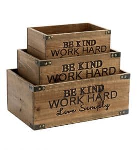Be Kind Wood Boxes
