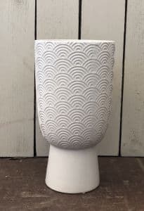 White Art Deco Vase