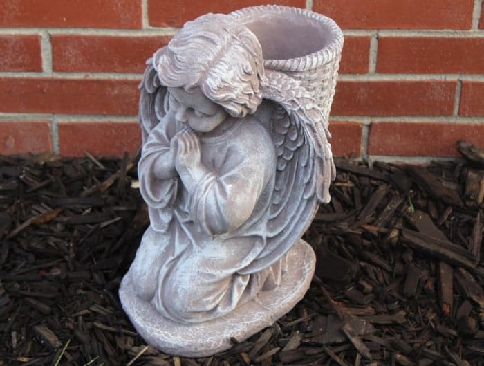 Potted Cherub Planter