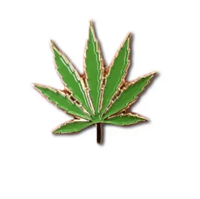 Marijuana Leaf Pin