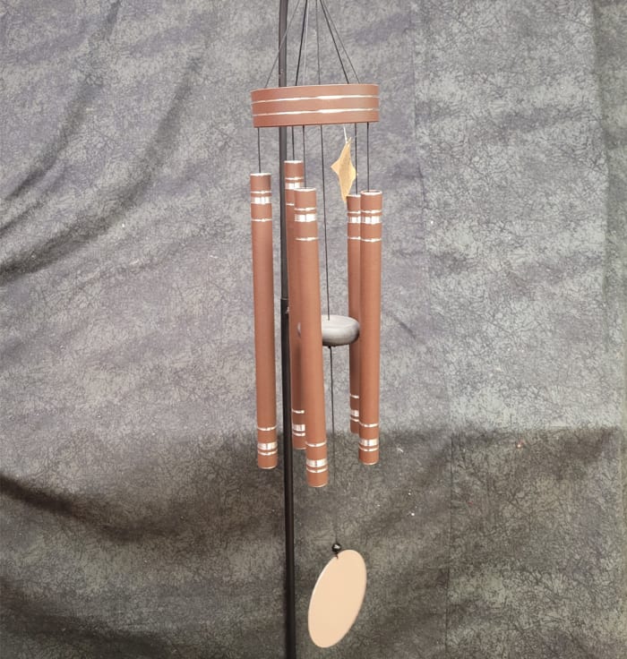 63787 - Brown Etched Wind-Chime