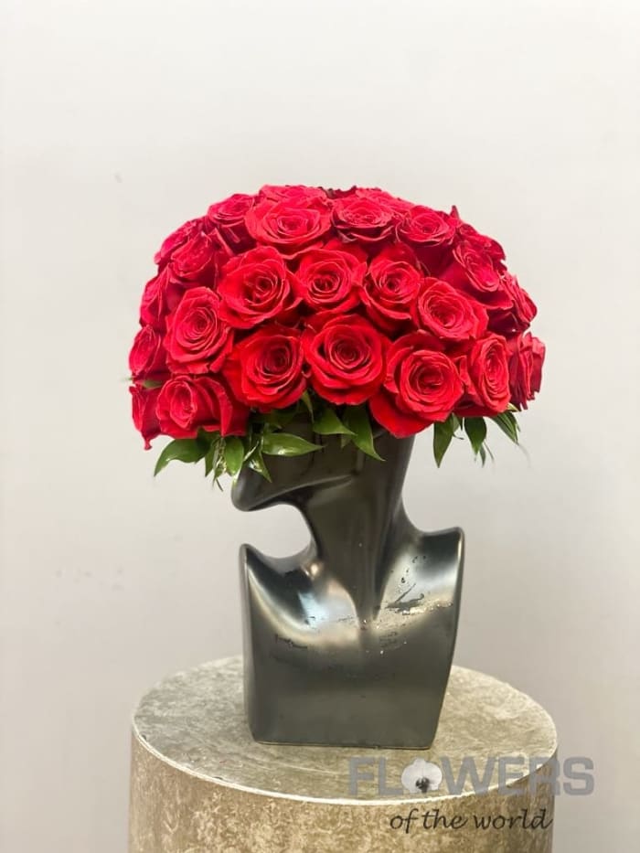 Beauty In Black Red Roses