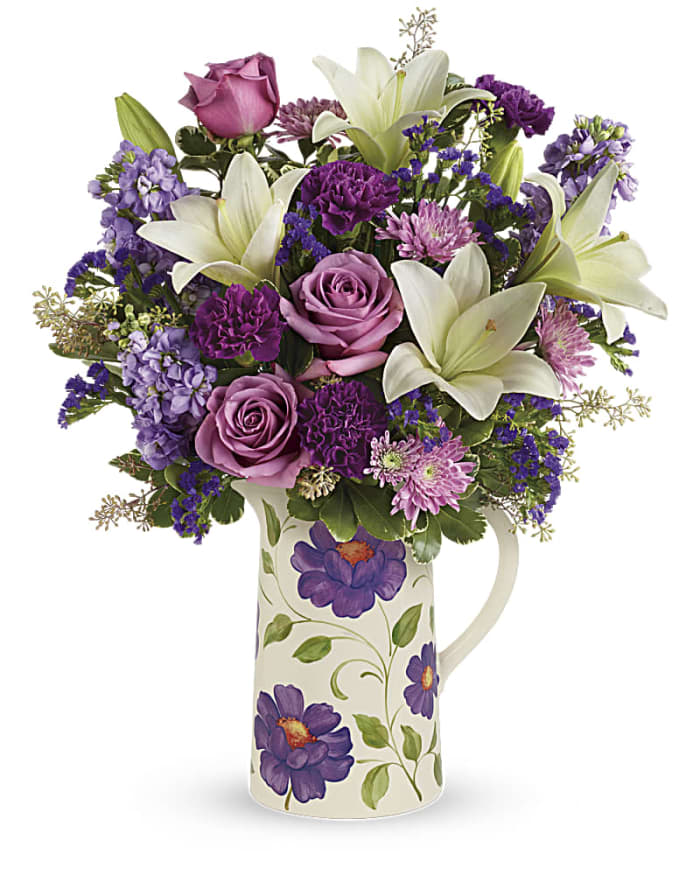 Teleflora's Garden Pitcher Bouquet