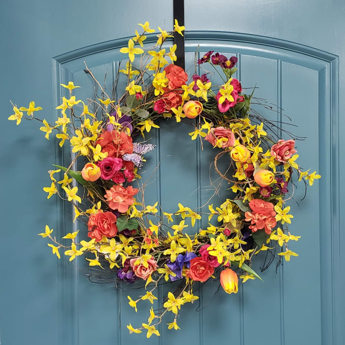 Spring Sunburst Wreath