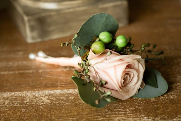 Custom Rose Boutonniere