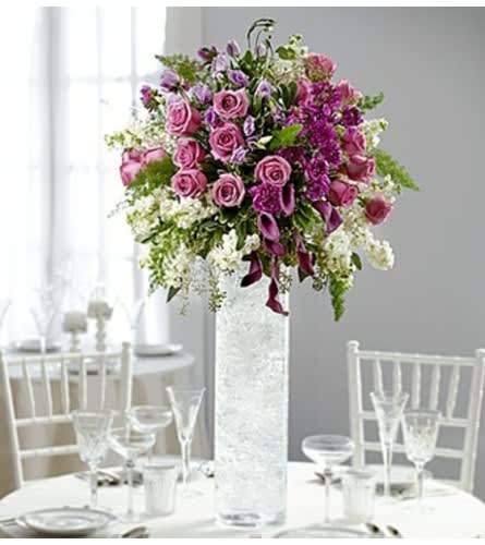 Purple Elegance Luxury Centerpiece