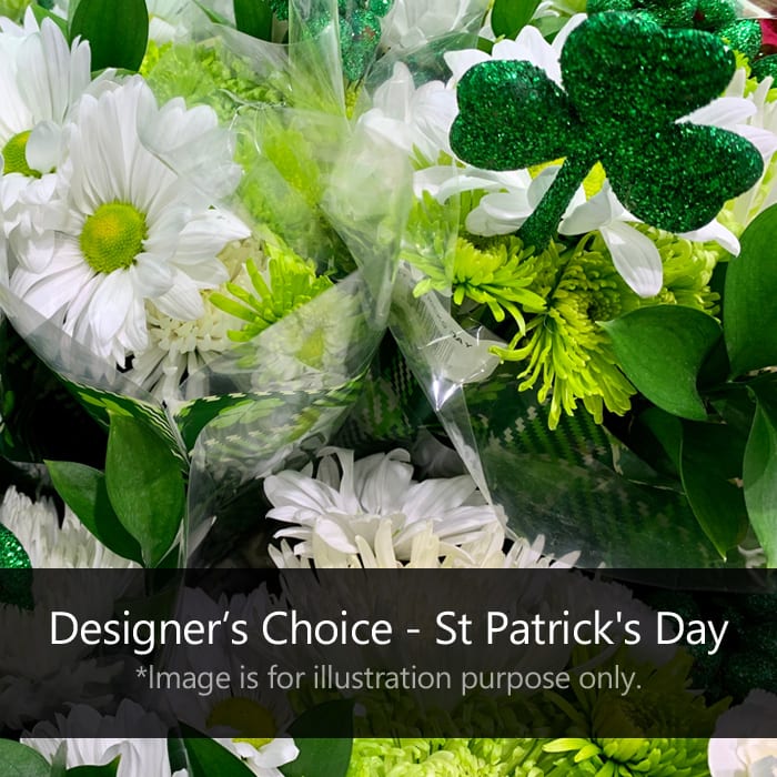 Designer's Choice - St Patrick's Day Vase Arrangement