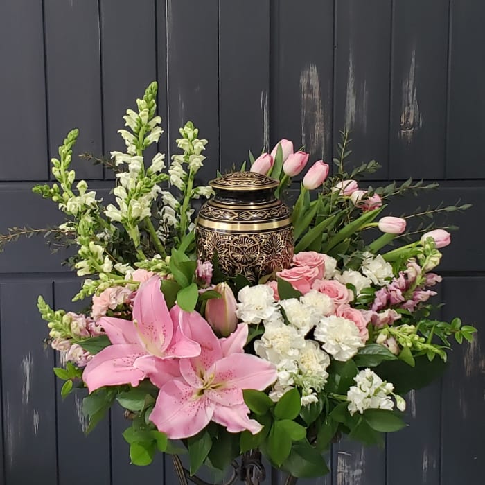 Peaceful Pink Urn Surround