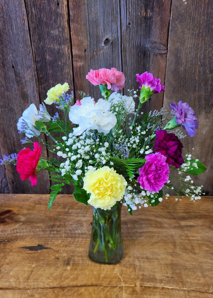 Dozen Mixed Carnations J404