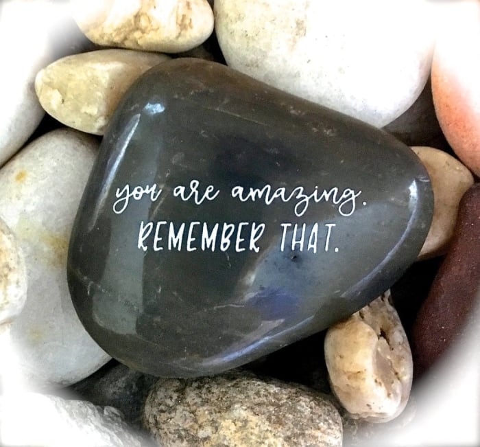 “You Are Amazing Remember That” Karmic Stone *ONLY 1 LEFT*