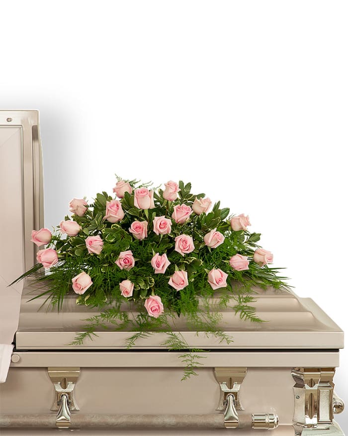 Pink Tranquility Casket Spray