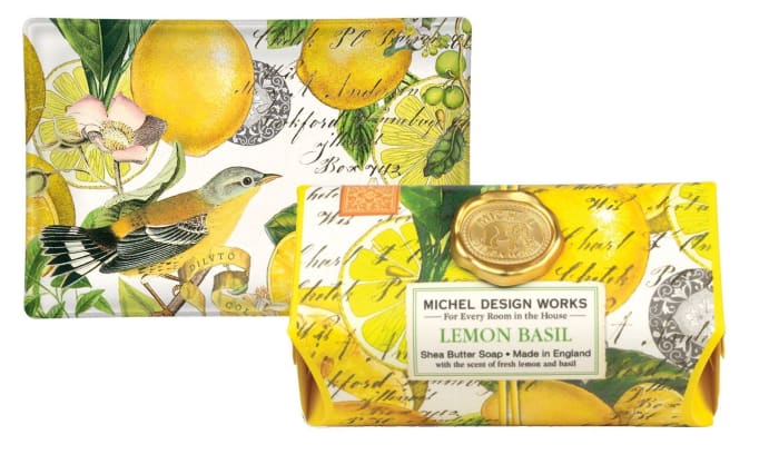 Lemon Basil Soap and Dish Set