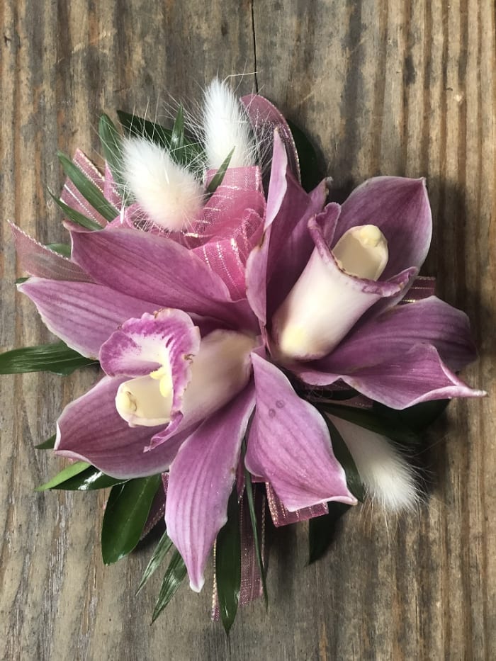 Pink Cymbidium Corsage