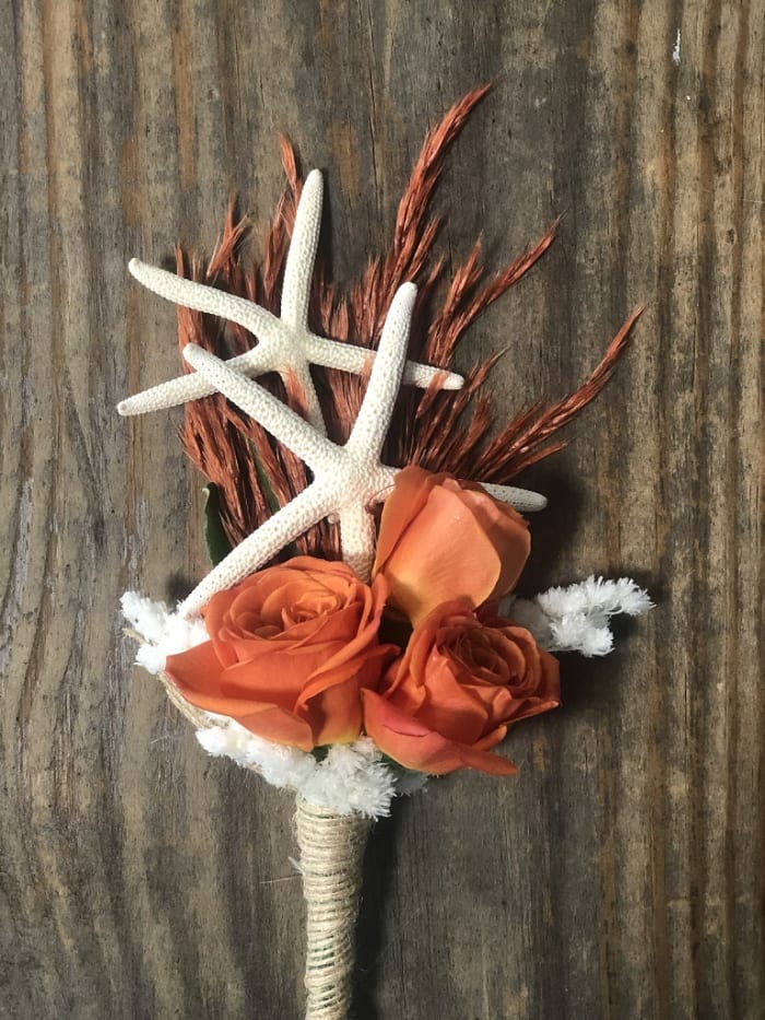 Orange Boutonniere