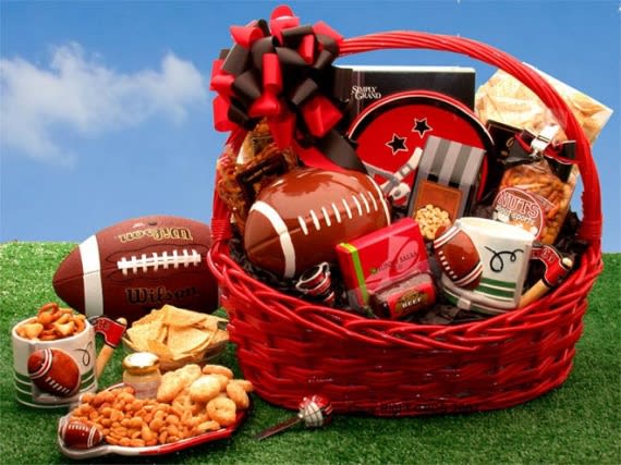 Football Fanatic Sports Gift Basket