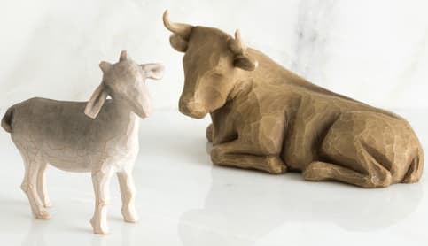 Ox and Goat (set of two)