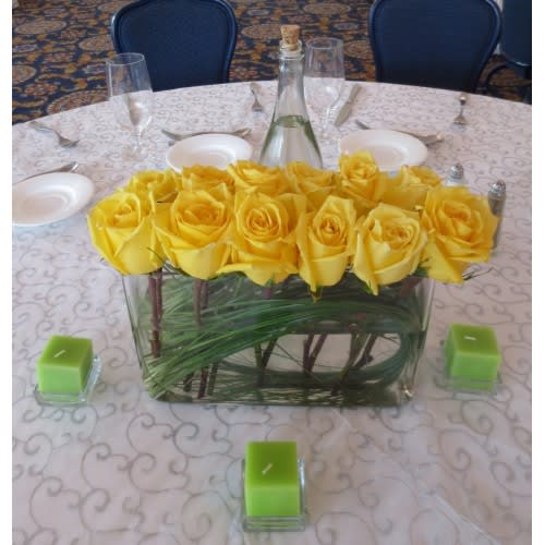 Yellow Rose Centerpiece