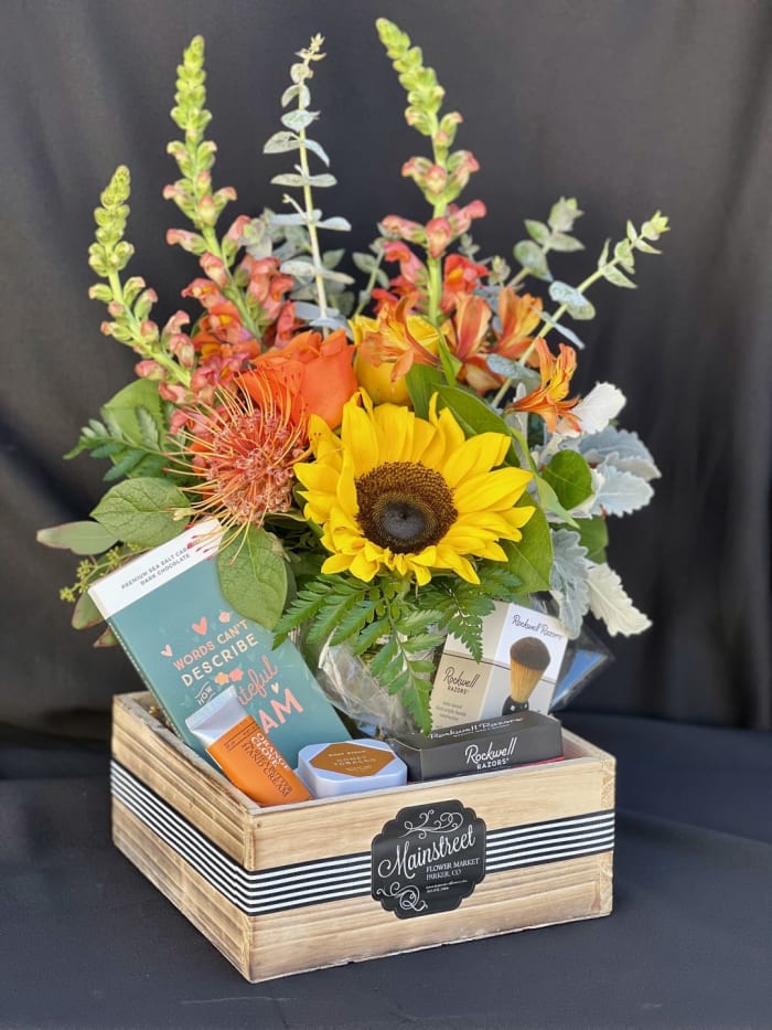 Father's Day Flower Arrangement Gift Box Mainstreet Flower Market