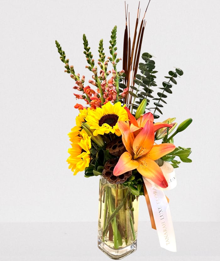 Tall Fall Flower Delivery Little Rock AR Tanarah Luxe Floral