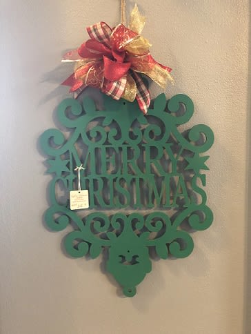 Merry Christmas Wooden Wreath