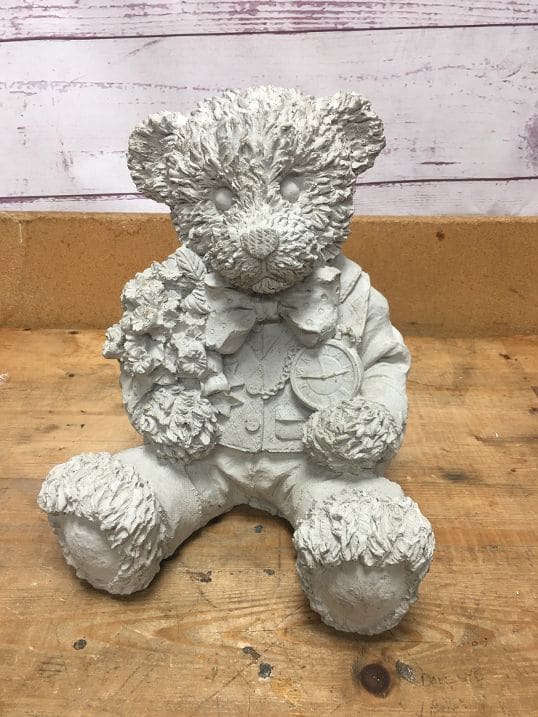 Stone Bear With Pocketwatch