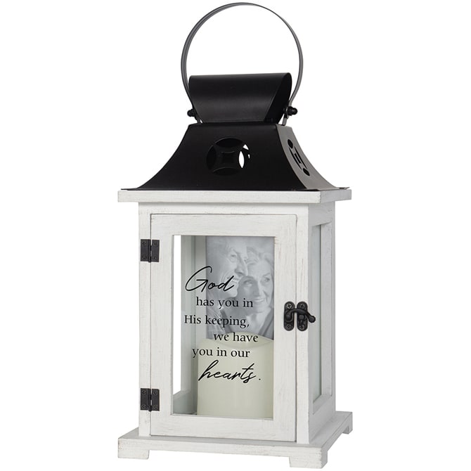"His Keeping" Picture Frame Lantern