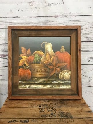 Fall Portrait In Wooden Frame