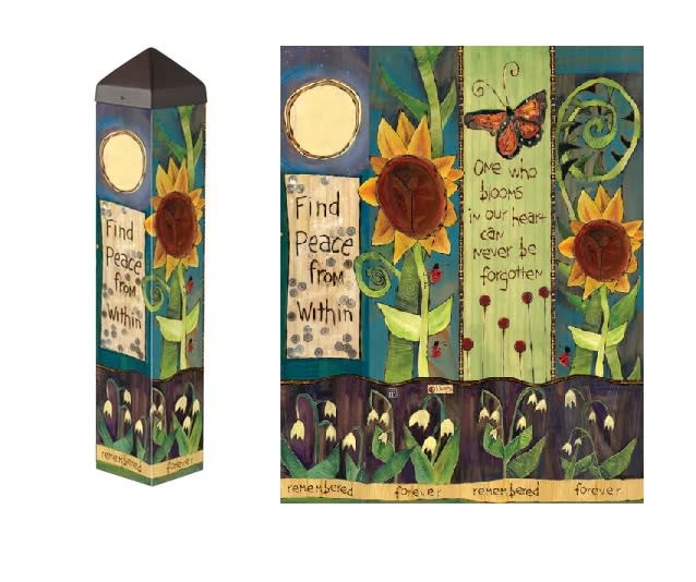 Find Peace 20" Art Pole