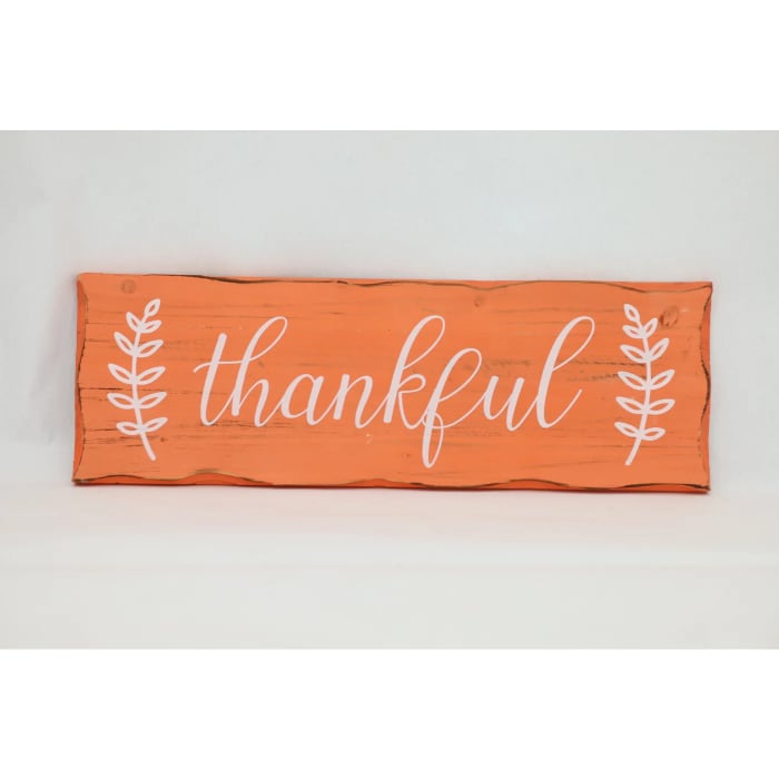 Thankful Wooden Plaque
