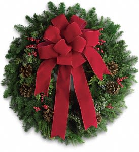 Classic Holiday Wreath 16" or 22"