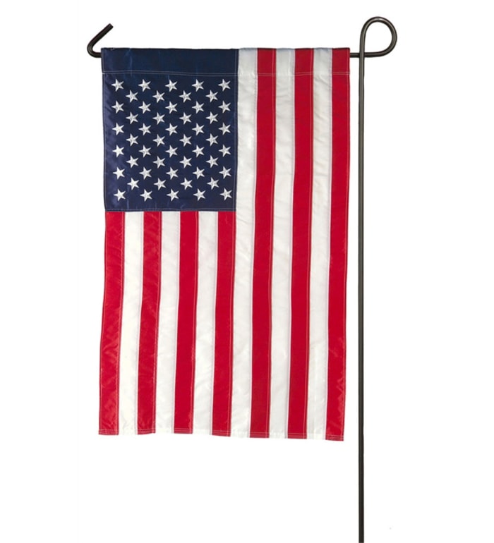 American Garden Applique Flag