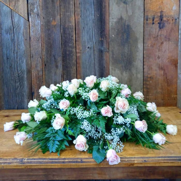 Pink Rose Casket Spray