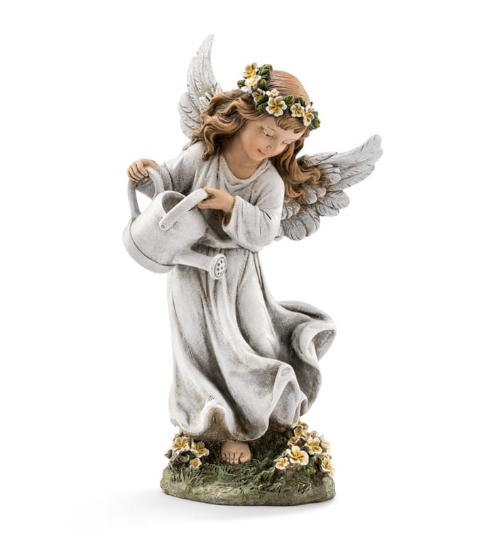 Angel Watering Flowers