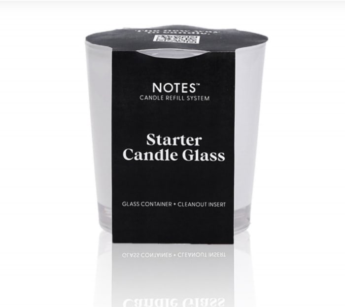 NOTES Starter Candle Glass