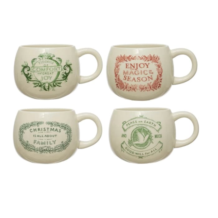 12 oz. Stoneware Mug with Saying