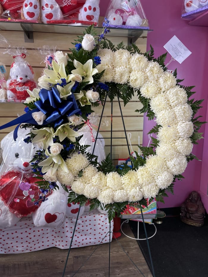 Enteral love with blue bow