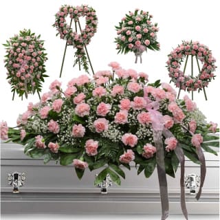  Pink Carnations 5 Piece